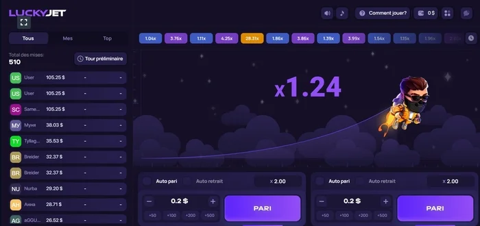 1Win Cameroun Lucky Jet